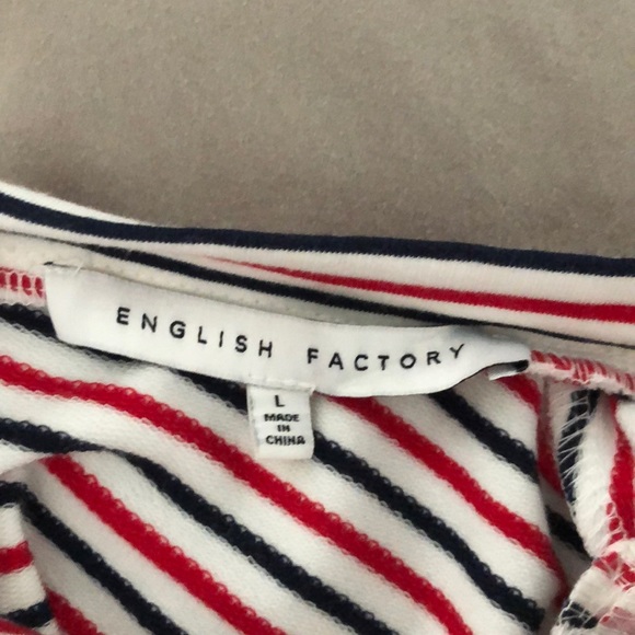 English Factory blouse. White, black and red - Picture 3 of 3